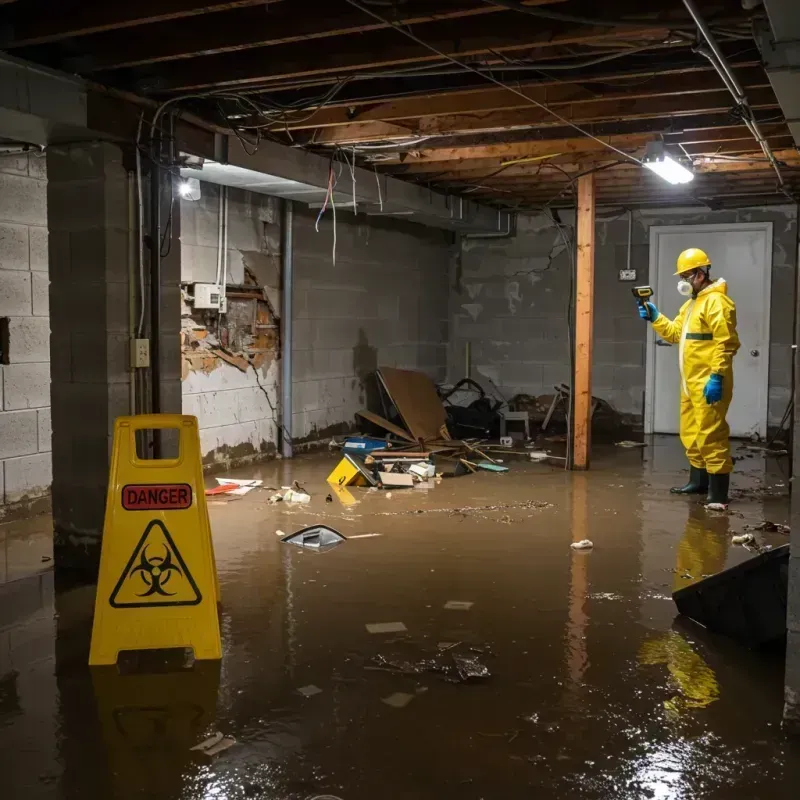 Flooded Basement Electrical Hazard in Rome, NY Property